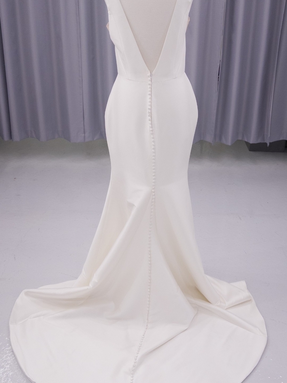 Justin Alexander Charlie Wedding Dress Size 14 With Detachable Train - Picture 3 of 12